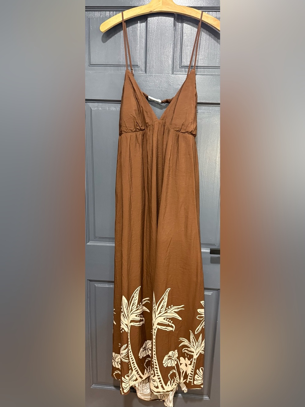 Abercrombie & Fitch Bra-Free Clasp-Back Flowy Maxi Dress size XXL